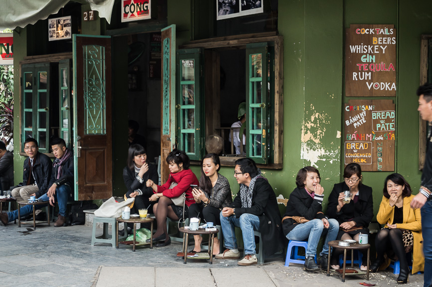 hanoi coffee hangout