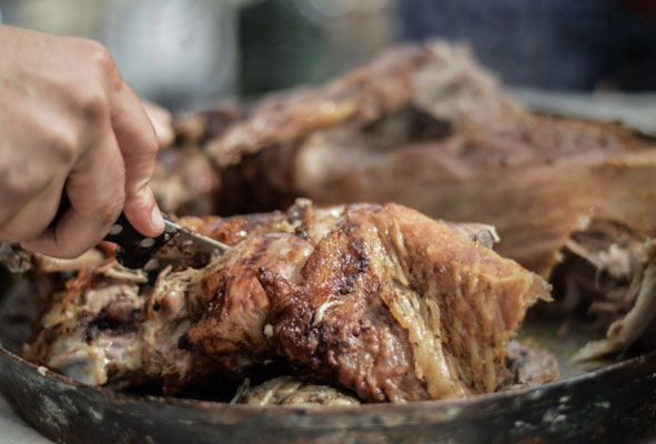 lamb cutting