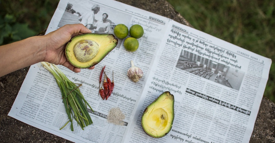 Burmese Rice Paddy Guacamole